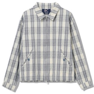 DENHAM（デンハム）ホワイトのチェック柄ジャケット