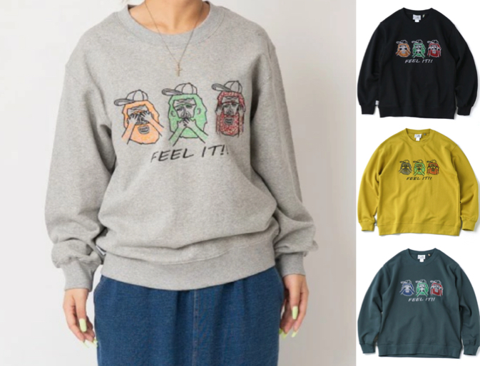 gym master（ジムマスター）グレーのプリントスウェット