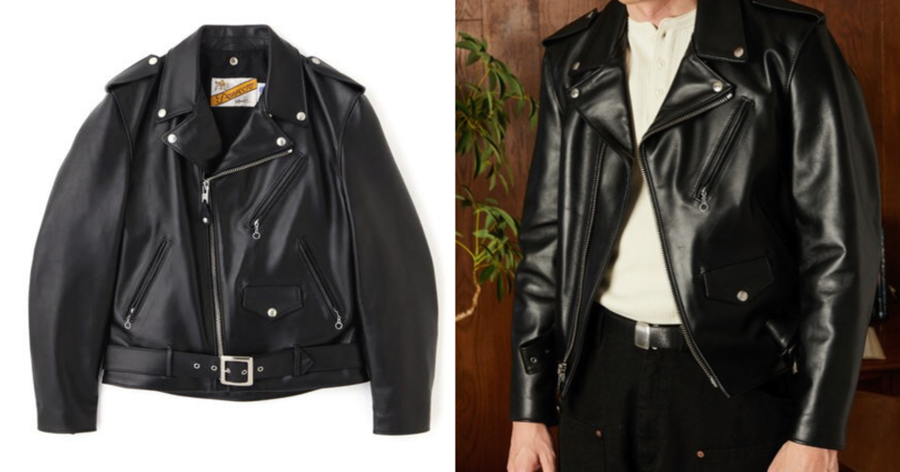 Schott（ショット）ブラックのライダースジャケット