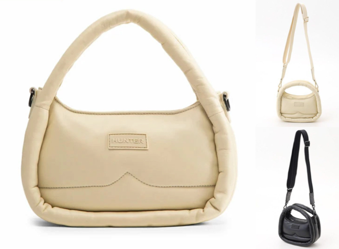 HUNTERホワイトのショルダーバッグ