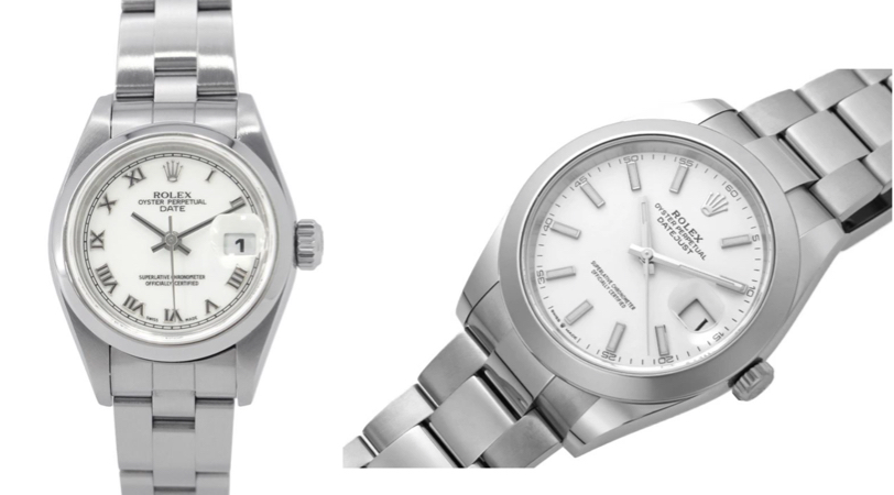 ロレックスシルバーの腕時計