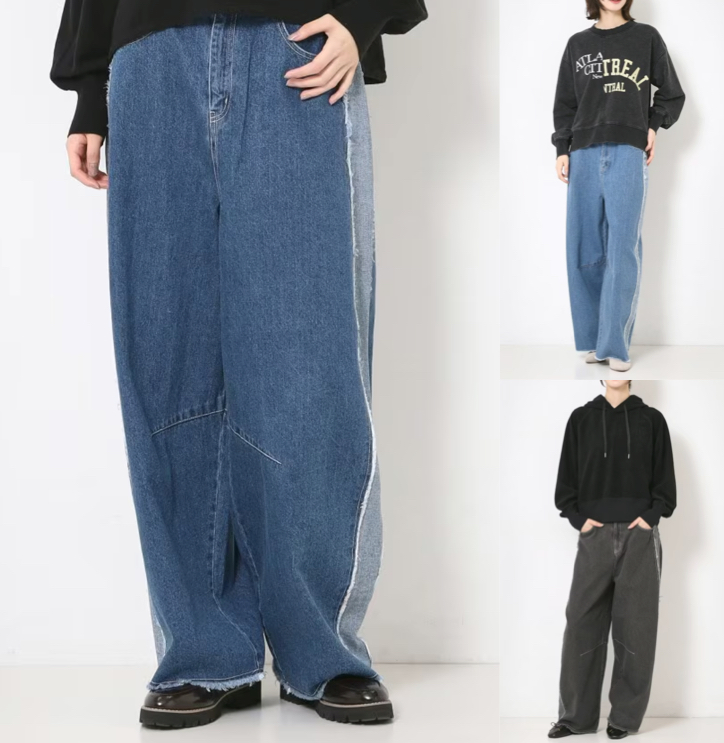 ZAMPA(ザンパ)サイドラインデニムパンツ