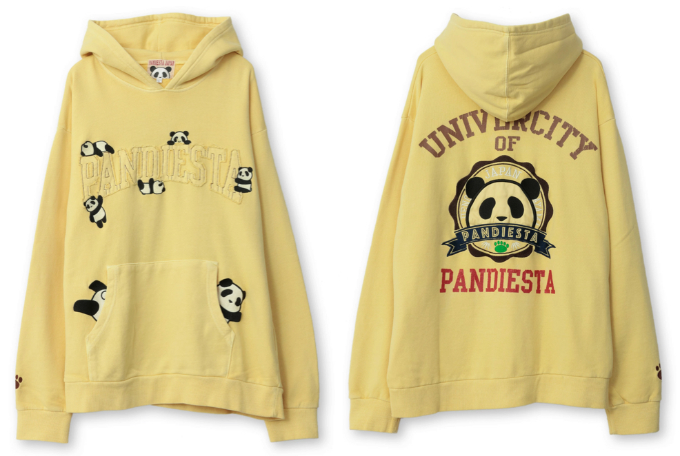 PANDIESTA（パンディエスタ）イエローのパンダ柄パーカー