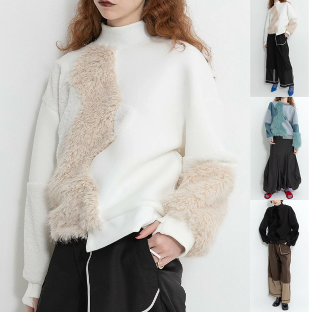 AULA AILA(アウラアイラ)ホワイトのニット