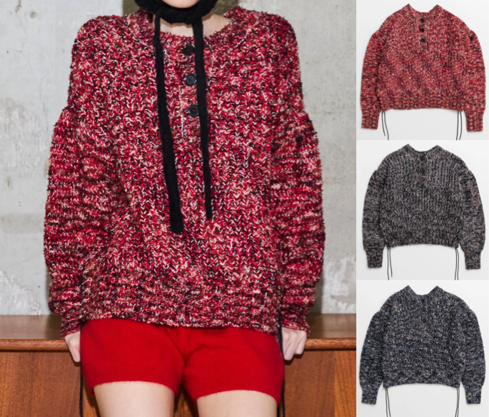 MAISON SPECIAL(メゾンスペシャル)赤いニット