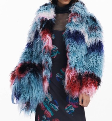 Desigual（デシグアル）ブルー系のグラデーションファージャケット