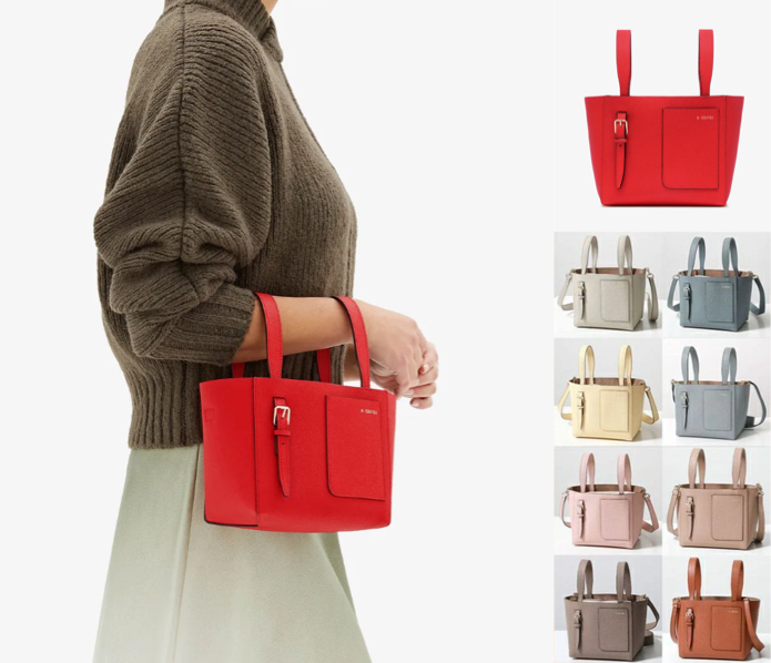 Valextra(ヴァレクストラ)赤いバケットバッグ