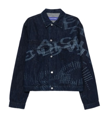 A-COLD-WALL（ア・コールド・ウォール）ネイビーのロゴデニムジャケット