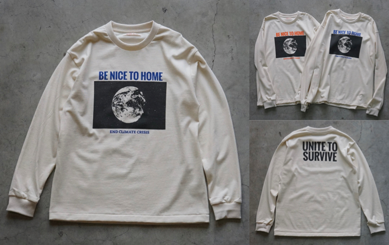 DEPT（デプト）ホワイトのプリントTシャツ