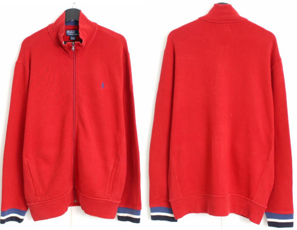 RALPH LAUREN レッドのジップブルゾン