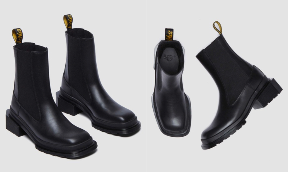 ドクターマーチンブラックのブーツ