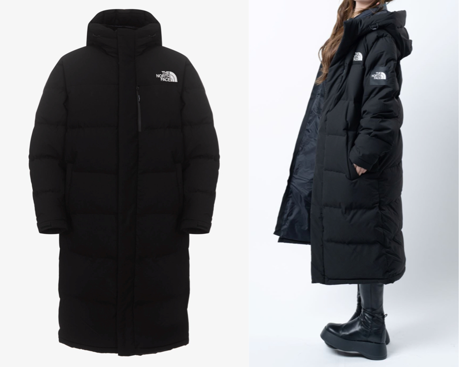 THE NORTH FACEブラックのロングダウンコート