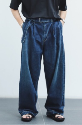Graphpaperベルト付きデニム