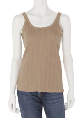 ungrid（アングリッド）ベージュのタンクトップ