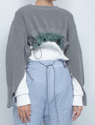 R for D(アールフォーディー)グレーのニット