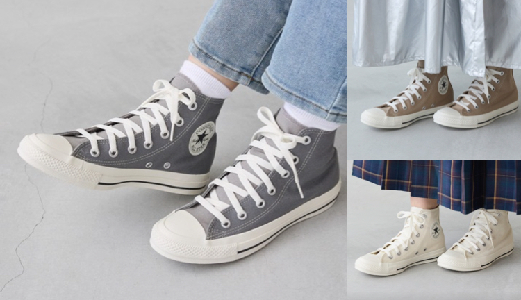 CONVERSE(コンバース)グレーのハイカットスニーカー