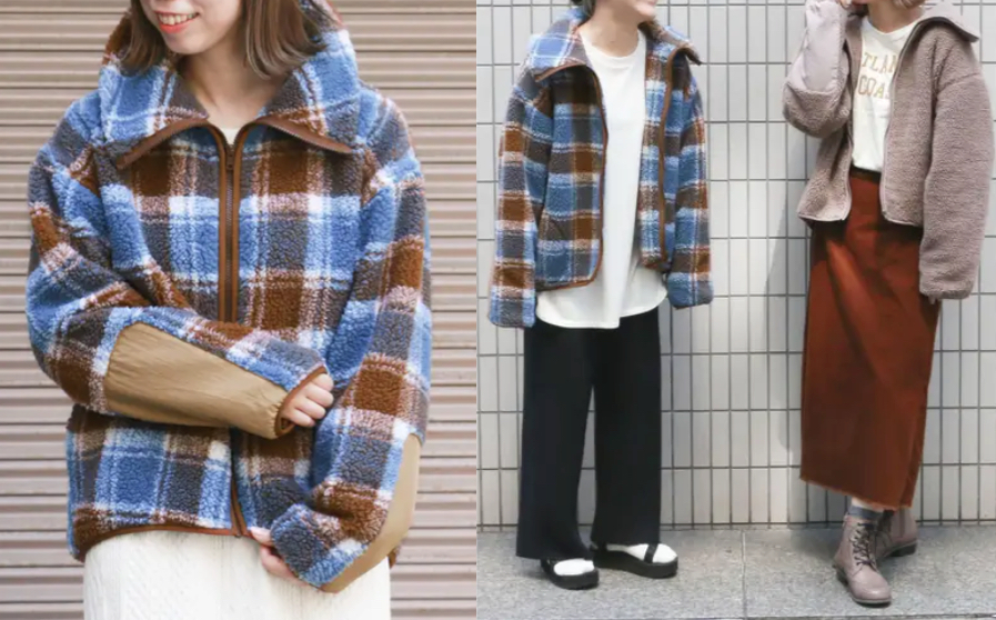 Lbc ブラック×ブルーのブルゾン