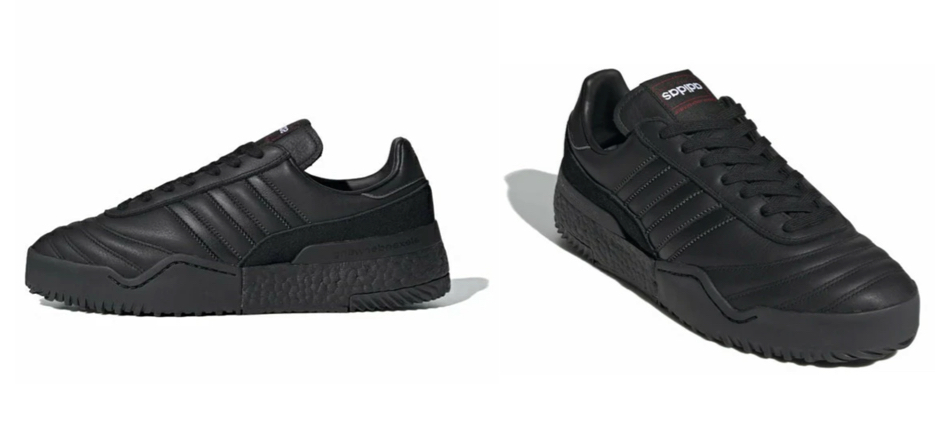 adidasブラックのスニーカー