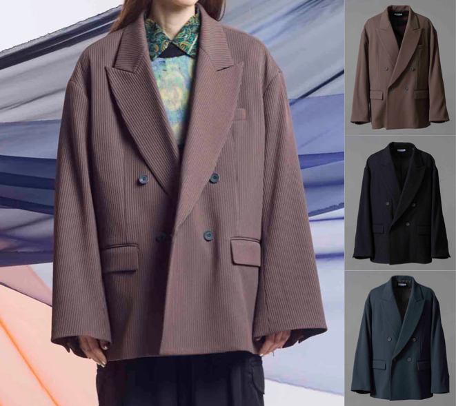 MAISON SPECIAL(メゾンスペシャル)ブラウンのストライプジャケット