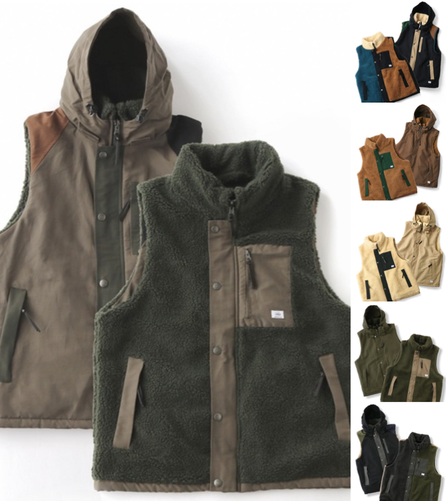 gym master（ジムマスター）カーキ系のマウンテンベスト