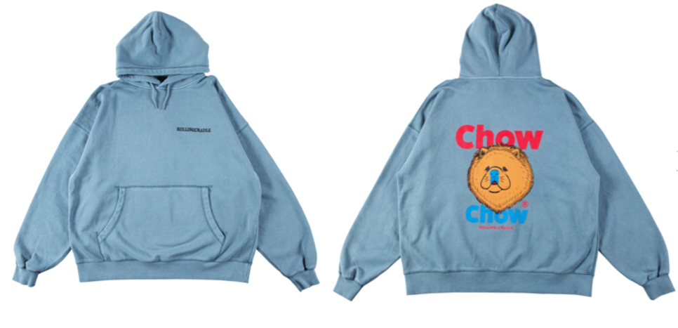 ROLLING CRADLE（ローリングクレイドル）ライトブルーのパーカー