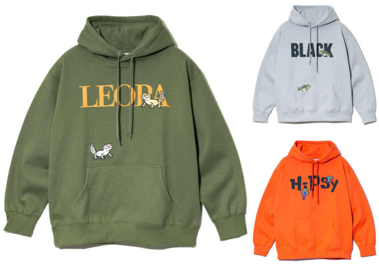 go slow caravan（ゴースローキャラバン）グリーンのロゴパーカー