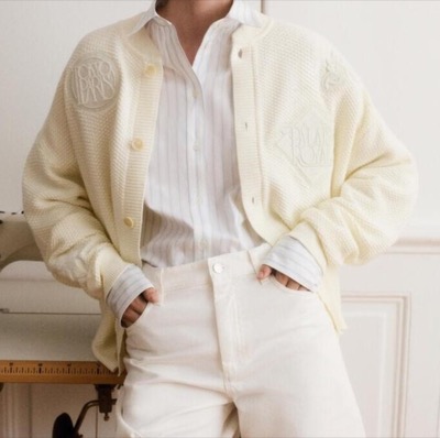 Maison Kitsuné (メゾンキツネ)オフホワイトのカーディガン