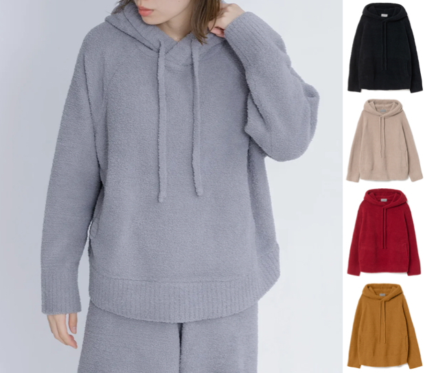 NENE(ネネ)アイスグレーのパーカー