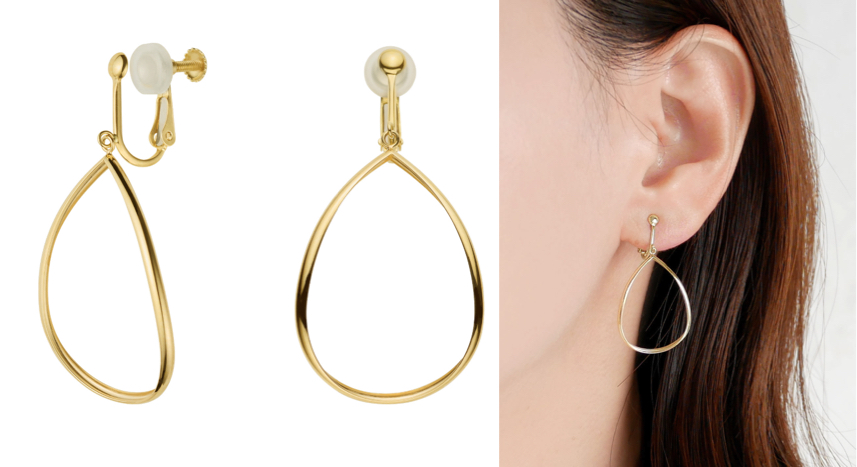 Vendome Aoyama(ヴァンドーム青山)ゴールドのフープイヤリング