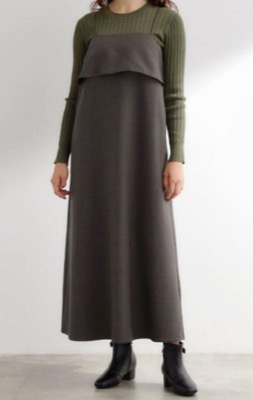 grove(グローブ)グレーのキャミワンピース