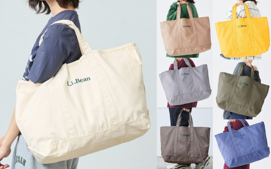 L.L.Bean(エルエルビーン)ホワイトのトートバッグ