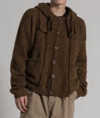 aimoha（アイモハ）ブラウンのシャギーニットカーディガン