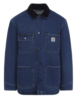 Carhartt WIP（カーハートワークインプログレス）ネイビーのコーデュロイカラーデニムジャケット