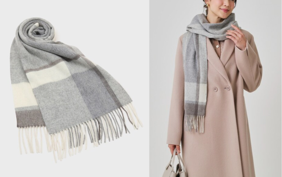 COUP DE CHANCE（クードシャンス）グレーのマフラー