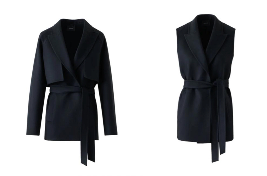 AKRIS(アクリス)ブラックの3WAYコート