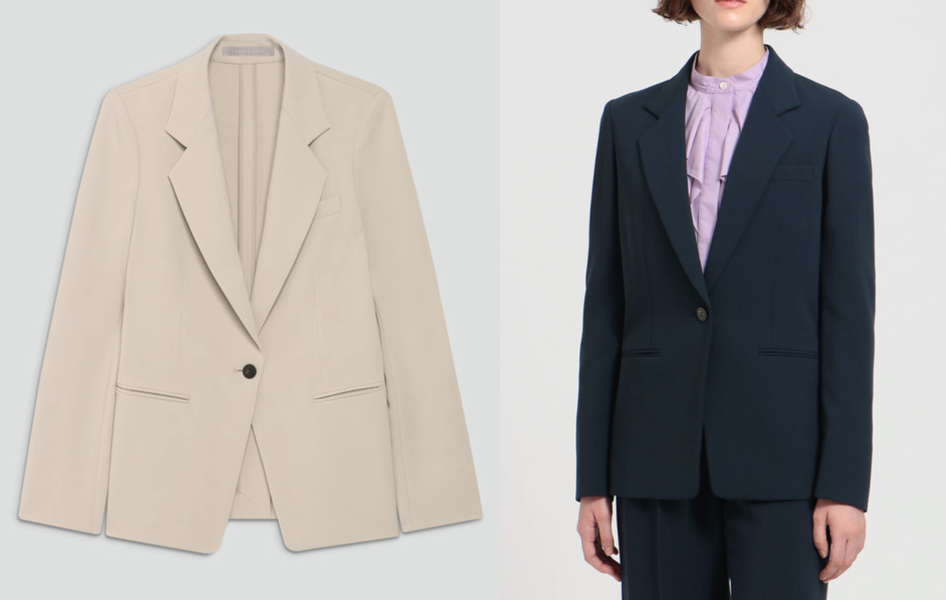 Theory luxe（セオリーリュクス）べージュのシングルボタンジャケット