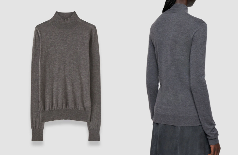 JOSEPH（ジョセフ）グレーのハイネックニット