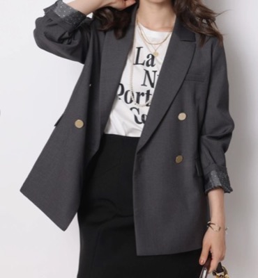 Apuweiser-riche（アプワイザー・リッシェ）ブラウンのテーラードジャケット