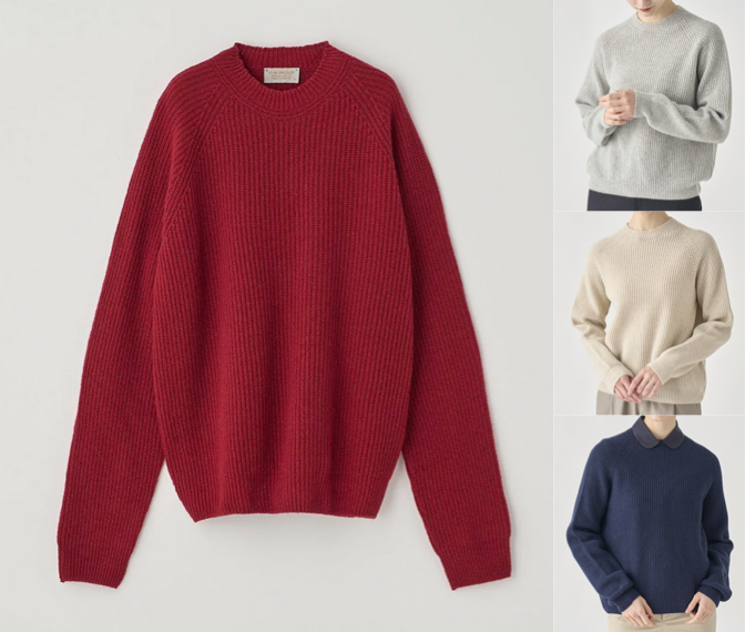 LYLLA（リラ）赤いクルーネックニット