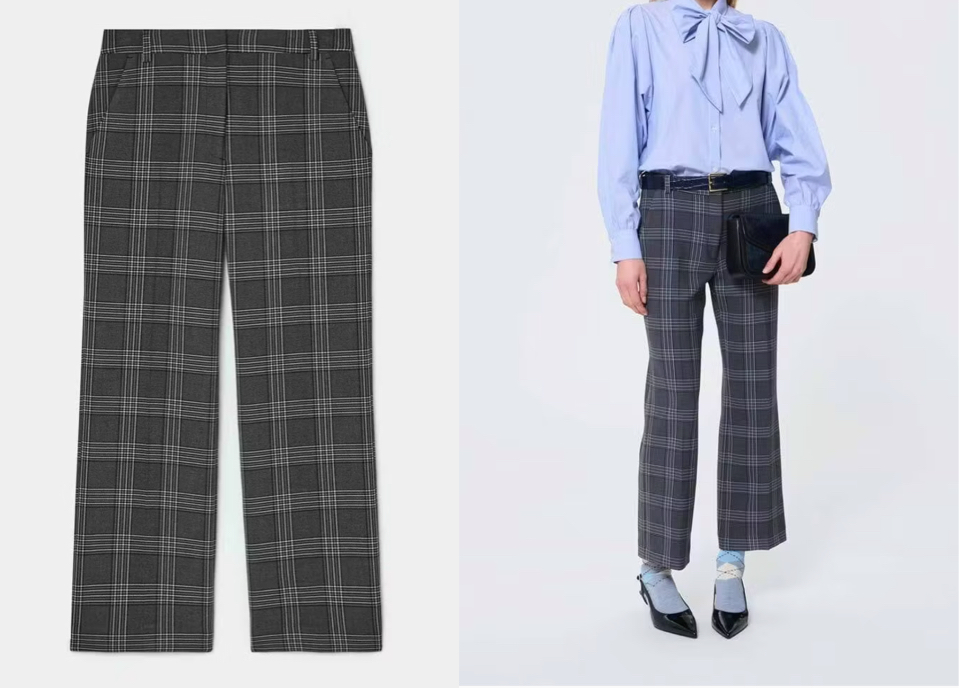 TARA JARMON（タラ ジャーモン）グレーのチェックパンツ