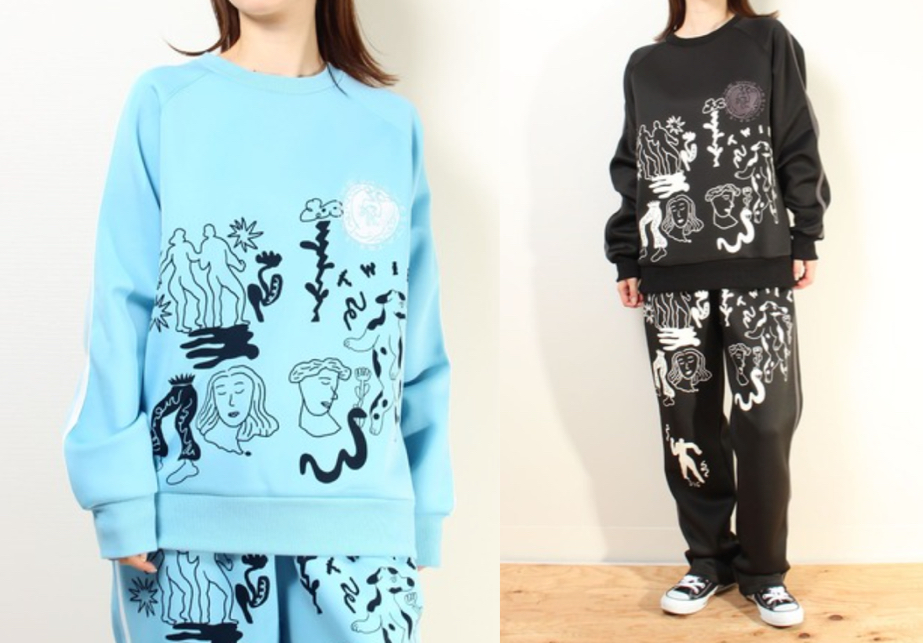 Common Nounブルーのスウェット