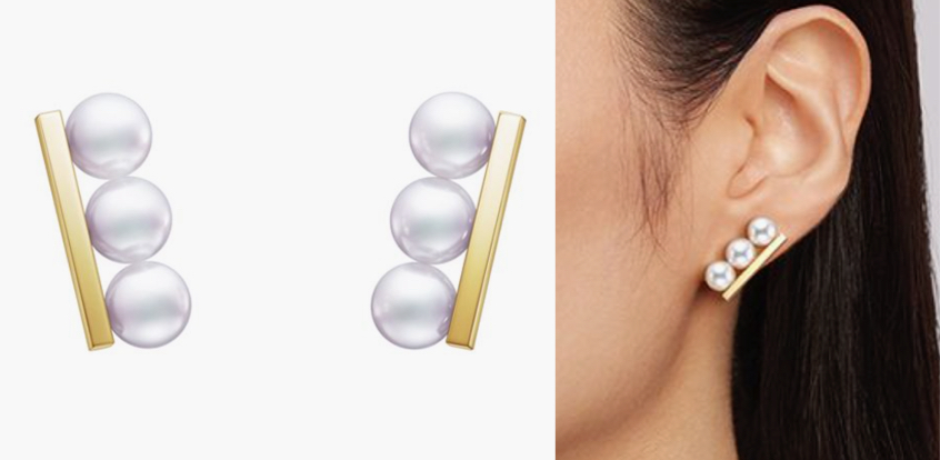 TASAKI（タサキ）ゴールドx3連パールのイヤリング