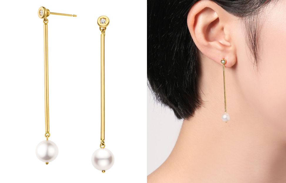 Vendome Aoyama（ヴァンドーム青山）ゴールドxパールのピアス