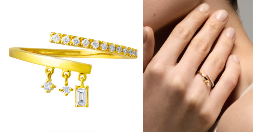 AHKAH（アーカー）ゴールドのツイストリング