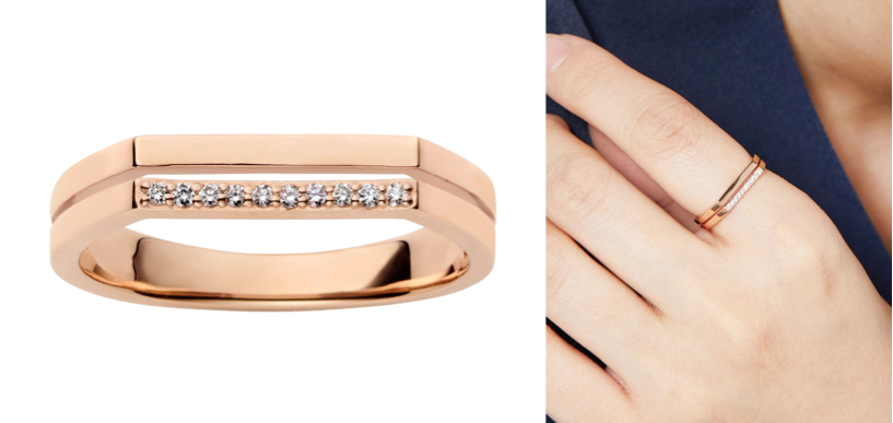 Vendome Aoyama（ヴァンドーム青山）ピンクゴールドのリング
