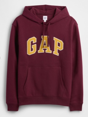 GAP（ギャップ）ボルドーのロゴパーカー