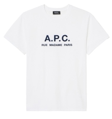 A.P.C.（アーペーセー）ホワイトのTシャツ