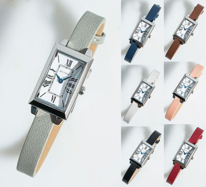 MATOW（マトウ）ミントxシルバーの腕時計