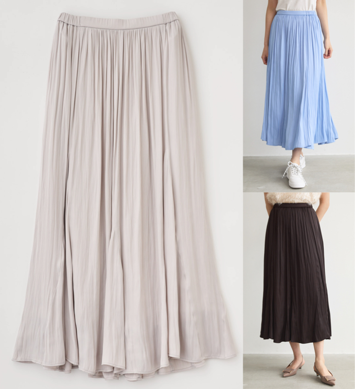 LOUNIE（ルーニィ）ライトベージュのギャザースカート