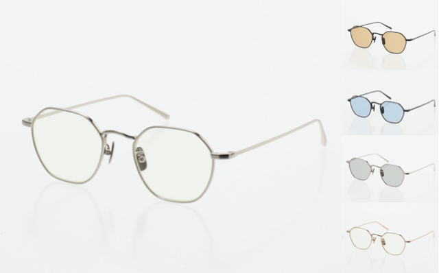 A.D.S.R.(エーディーエスアール)シルバーのメガネ